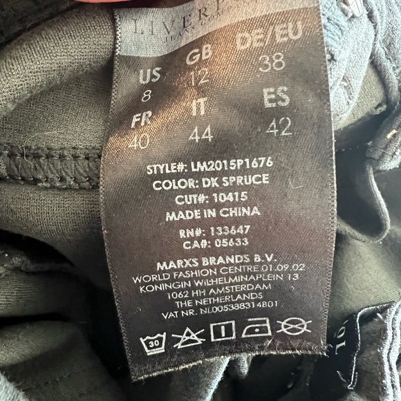 Liverpool Jeans Company DK Spruce Jeggings Size 8/28 - Picture 9 of 11